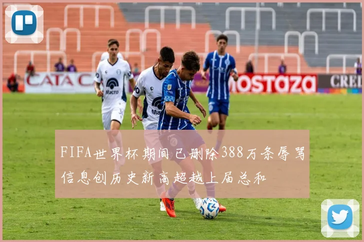 FIFA世界杯期间已删除388万条辱骂信息创历史新高超越上届总和